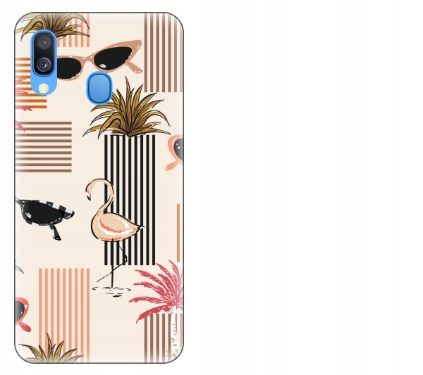 

Etui pokrowiec Samsung Galaxy A40 Flaming retro la