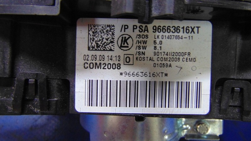 MANETKA Pulsante 96663616XT PEUGEOT 5008 e 3008 e