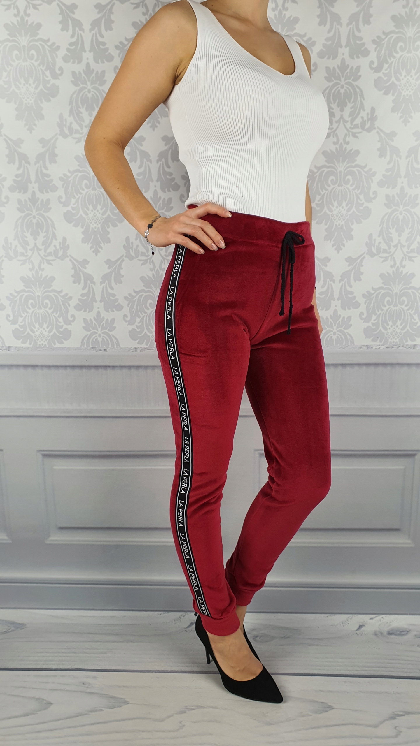 #OCIEPLANE - SPODNIE - DRESOWE - DAMSKIE - WELUR Kolekcja Całoroczna