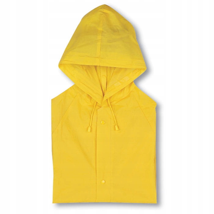 PŁASZCZ PRZECIWDESZCZOWY z kapturem na zatrzaski Rękaw długi rękaw