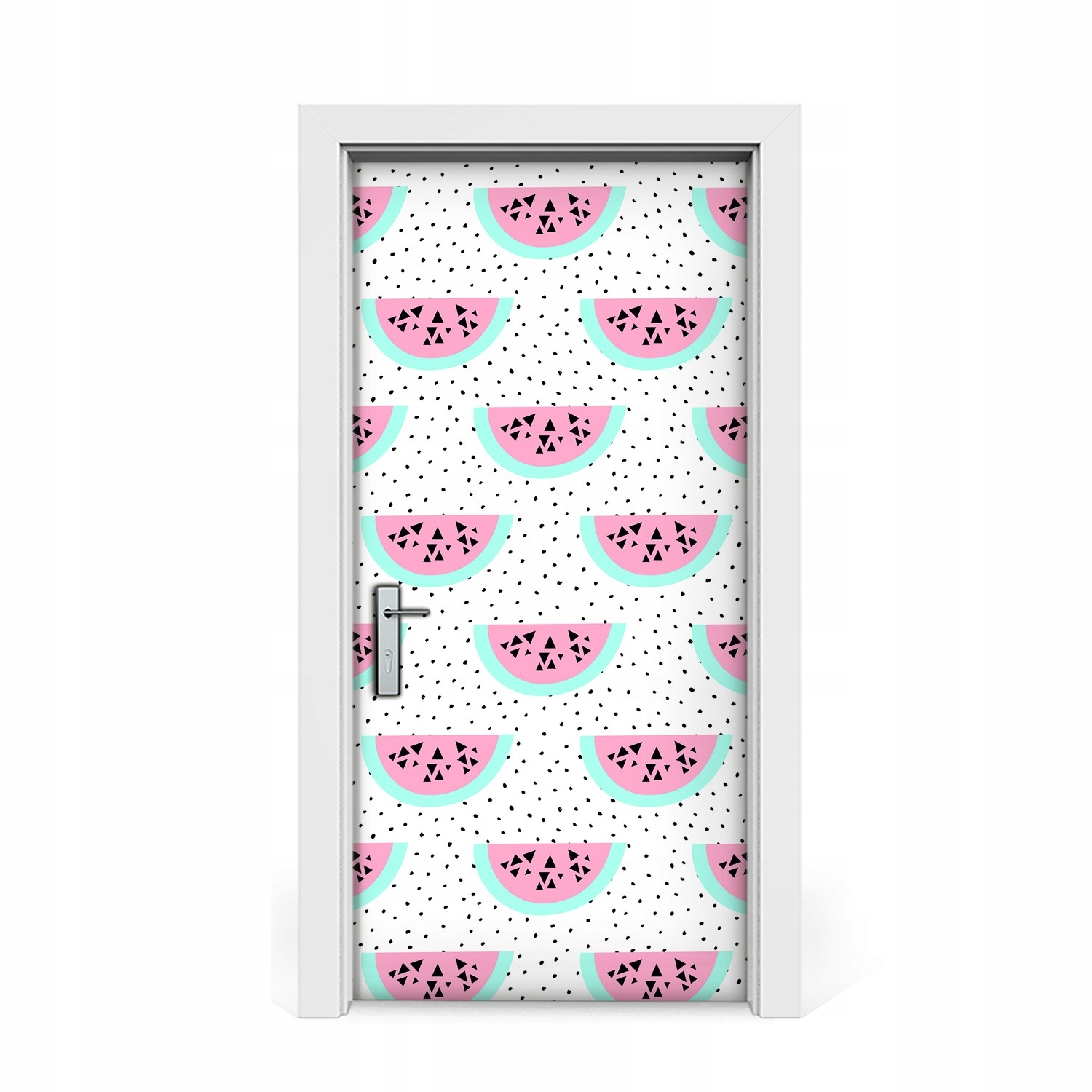 

Naklejka na drzwi okleina Arbuzy i kropki 95x205