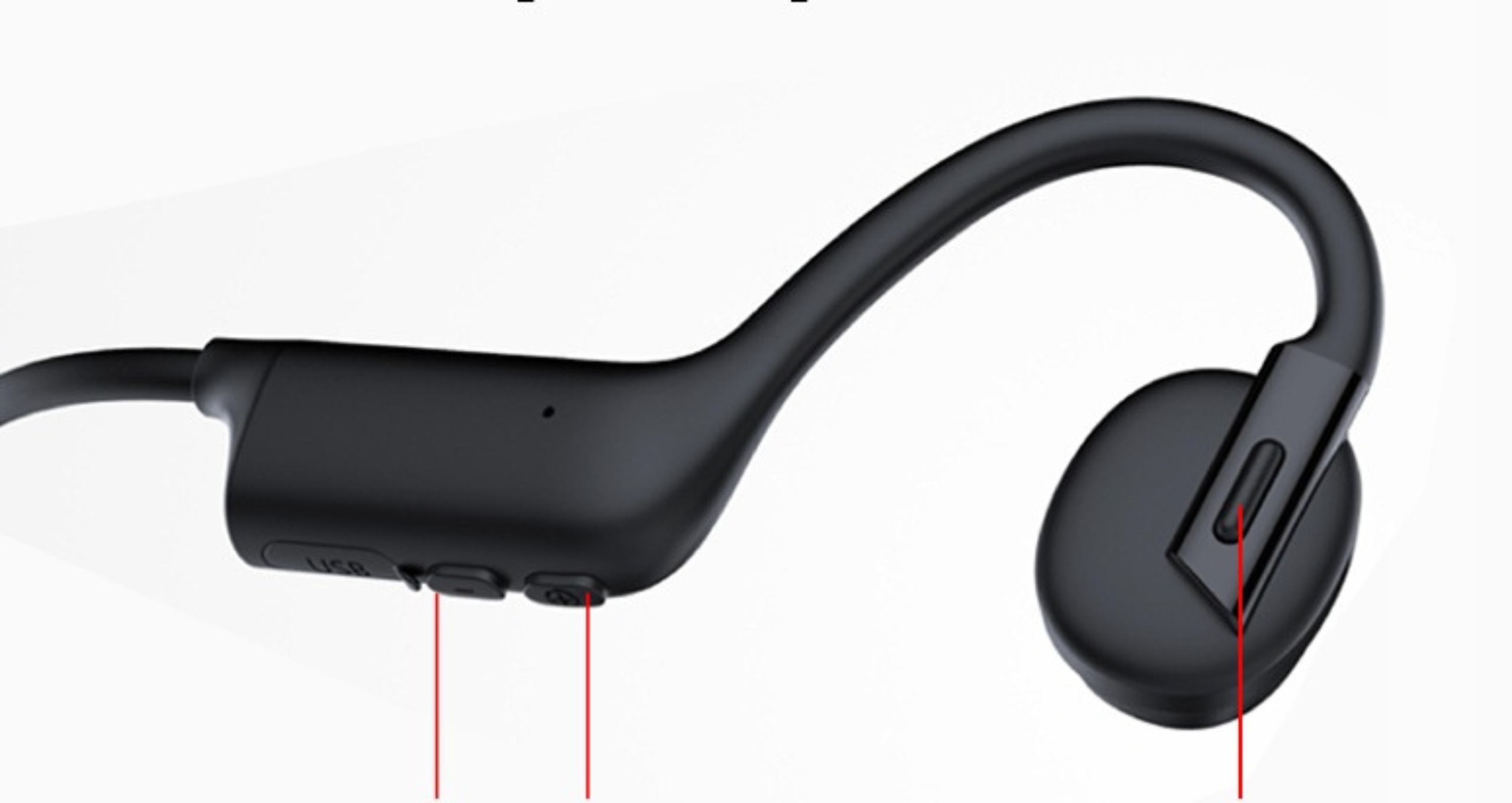 SŁUCHAWKI BEZPRZEWODOWE PRZEWODNICTWO KOSTNE BLUETOOTH SPORTOWE słuch s23 Rodzaj słuchawek z przewodnictwem kostnym