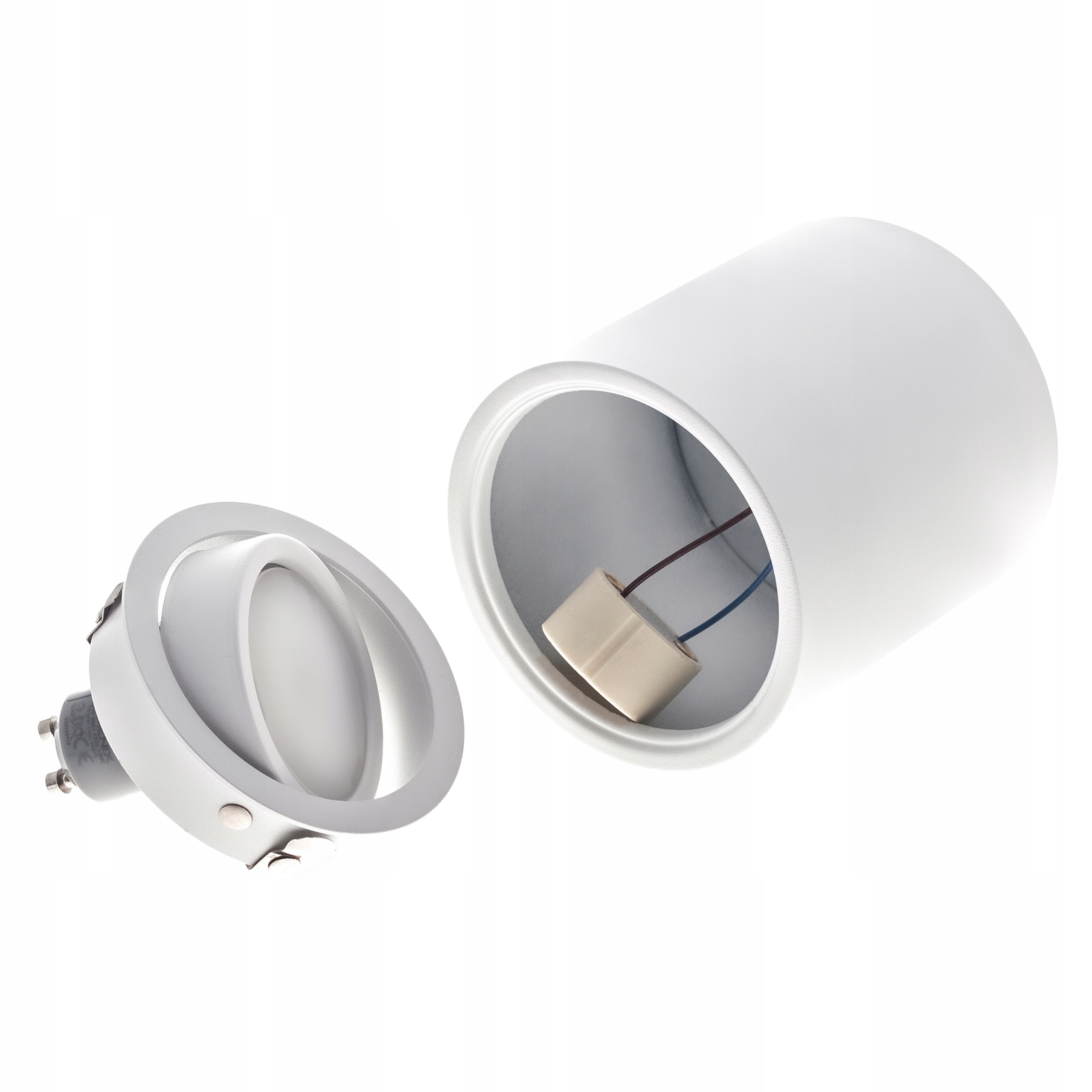 SPOT OPRAWA NATYNKOWA HALOGENOWA SUFITOWA tuba ruchoma + żarówka GU10 LED Rodzaj gwintu GU10