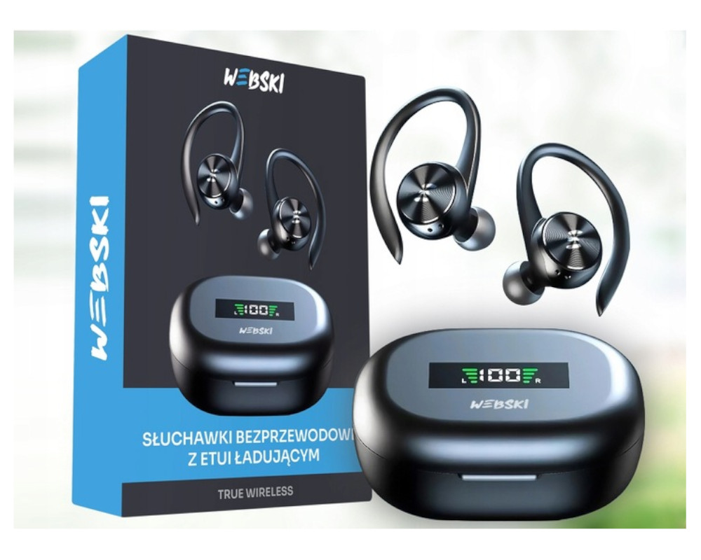 SŁUCHAWKI BEZPRZEWODOWE BT 5.0 TWS Z POWERBANKIEM Stan opakowania oryginalne