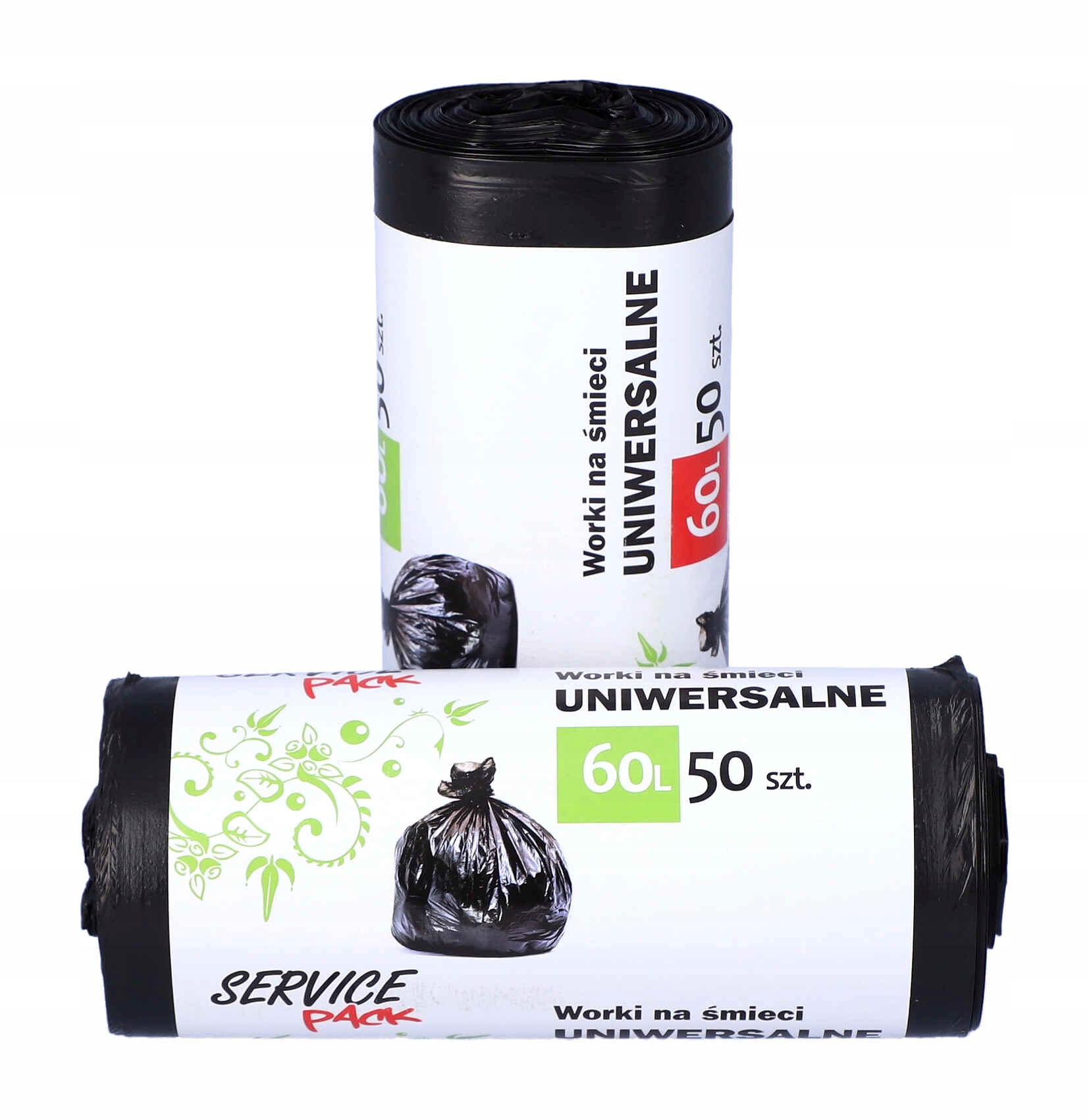 

Worki na Śmieci Uniwersalne Mocne 60L 50szt Czarne