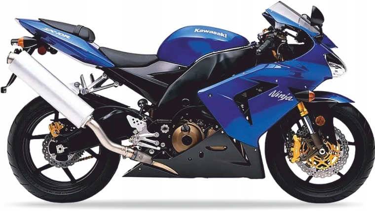 Samolepky Na Motocykl Juula Pro Kawasaki Zx 10R 2004 Modré 235