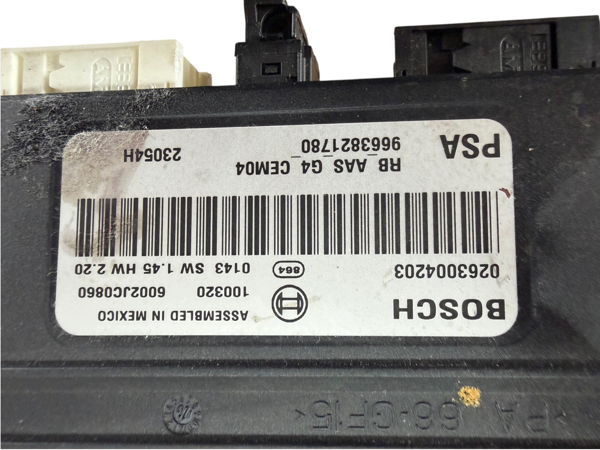 module control unit PDC CITROEN C5 III X7 9663821780