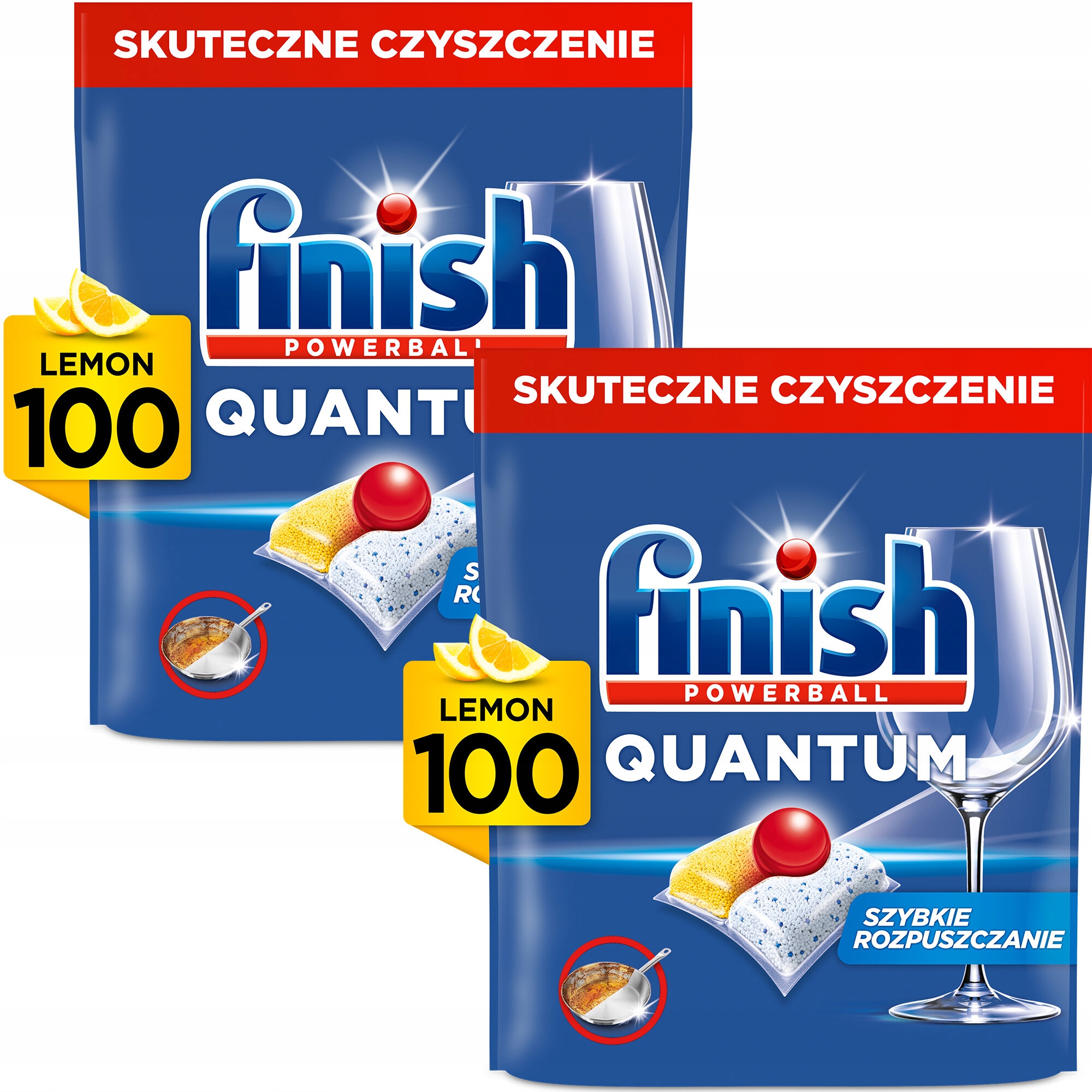 Levně Finish Quantum kapsle do myčky nádobí 2x100 (200 kusů) tablet