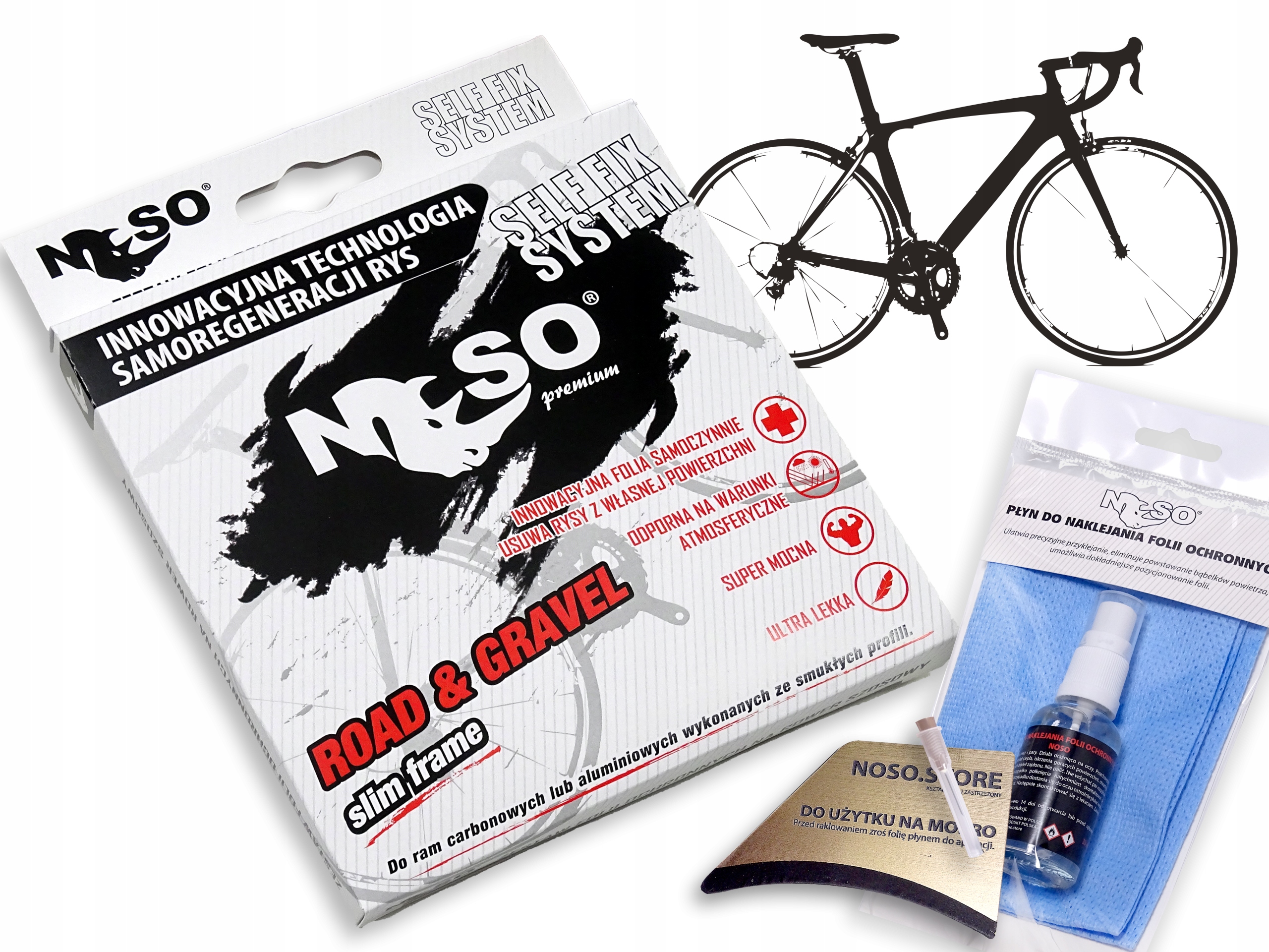 Folia ochronna na Gravel Kolarzówka zestaw XXL slim|MAT s-reg Pffh Premium