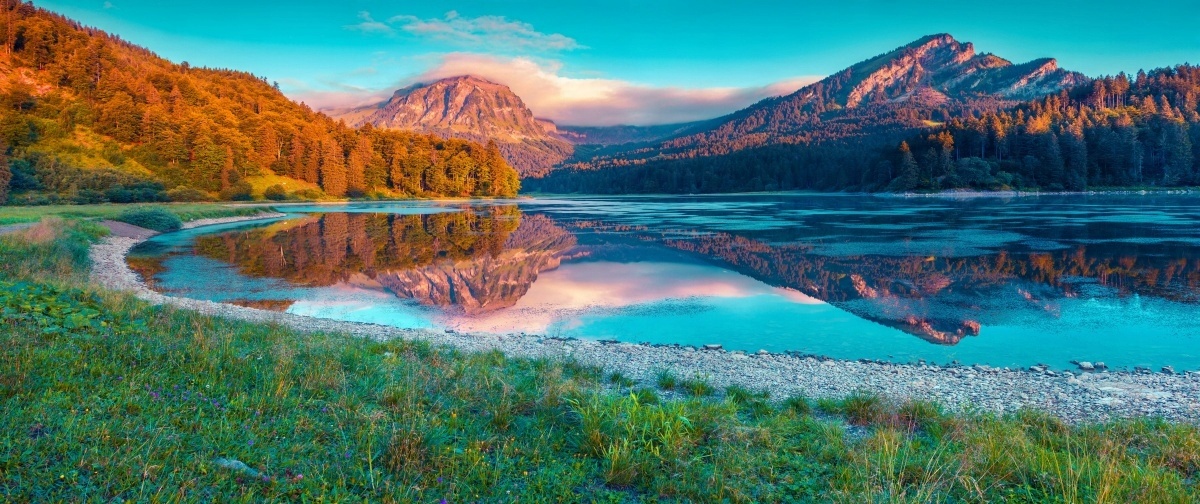

Fototapeta Flizelinowa Jezioro Obersee 250x104