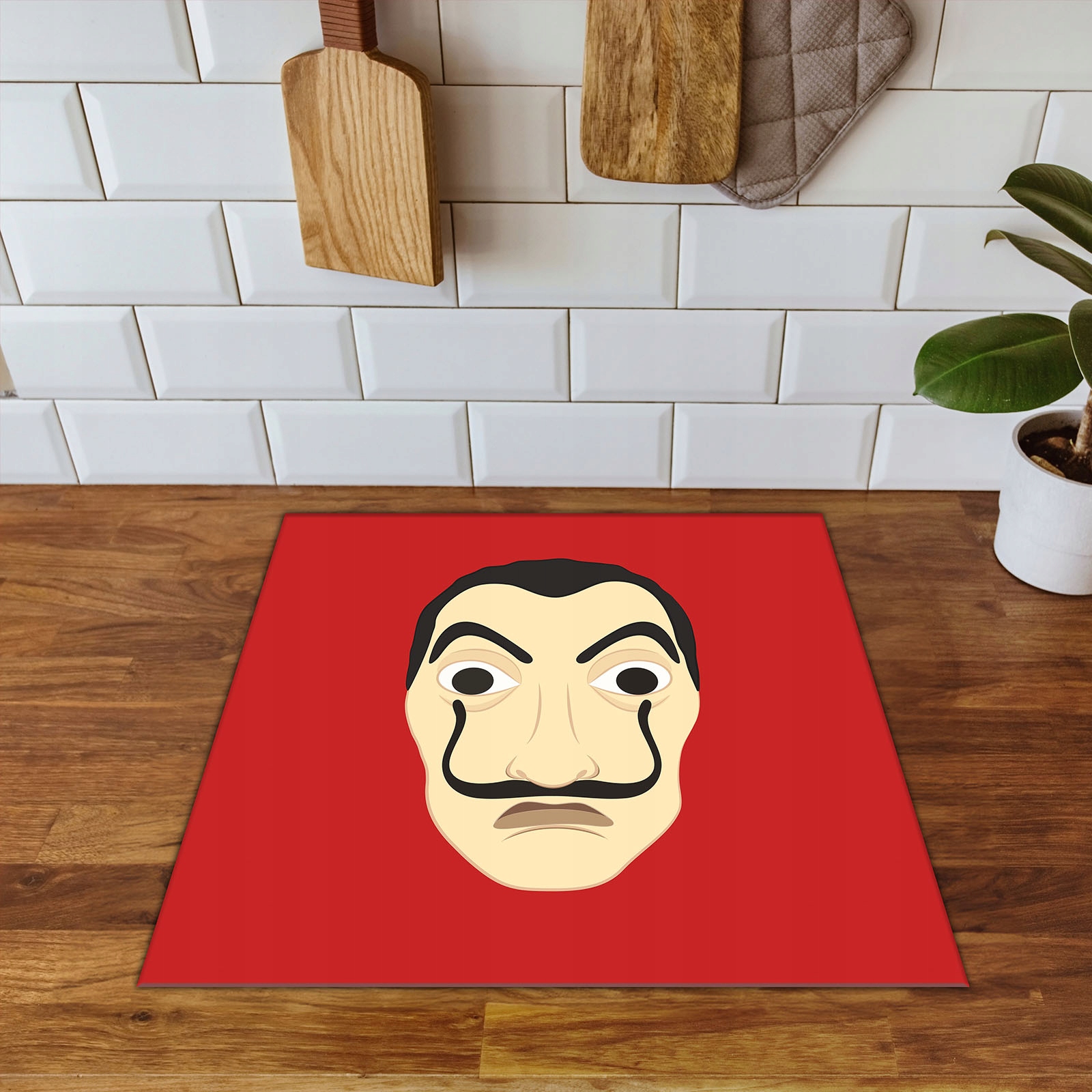 MATA OCHRONNA NA KUCHENKĘ TO WIĘCEJ MIEJSCA 60x52 czerwona - maska Marka inna