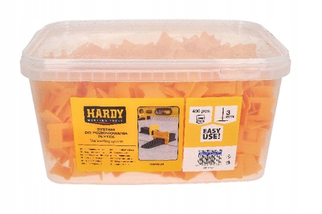 Klipsy pro vyrovnávací systém Hardy 3 mm 400 kusů