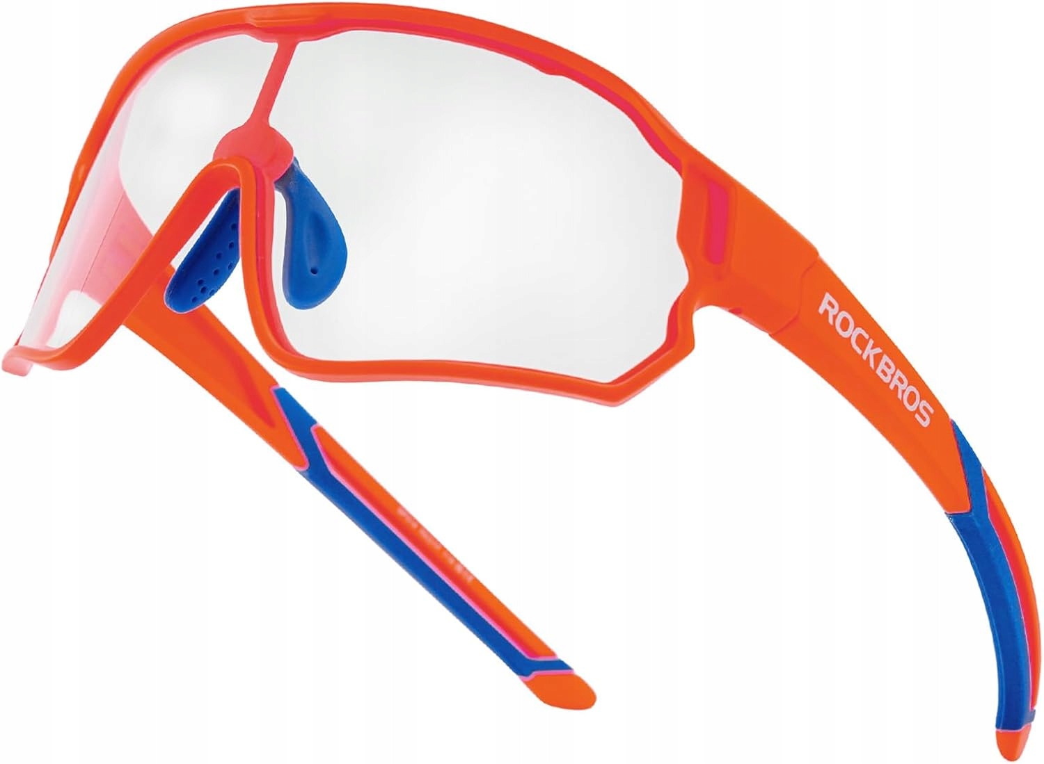 Dětské cyklistické brýle 8-14 let UV400 Rockbros Fotochrom SP314/15 oranžové