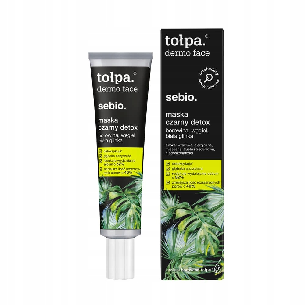 

Tołpa Oczyszczająca maska czarny detox Sebio 40ml