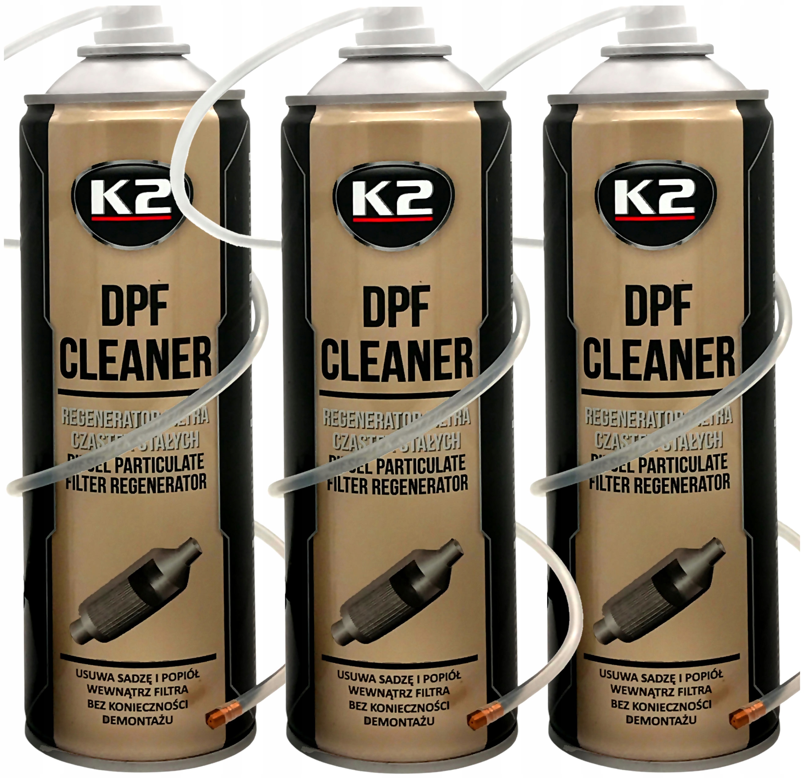 Regeneracja FIltra Dpf Fap K2 Dpf Cleaner 500ML 3 SZT=1,5 Litra preparatu