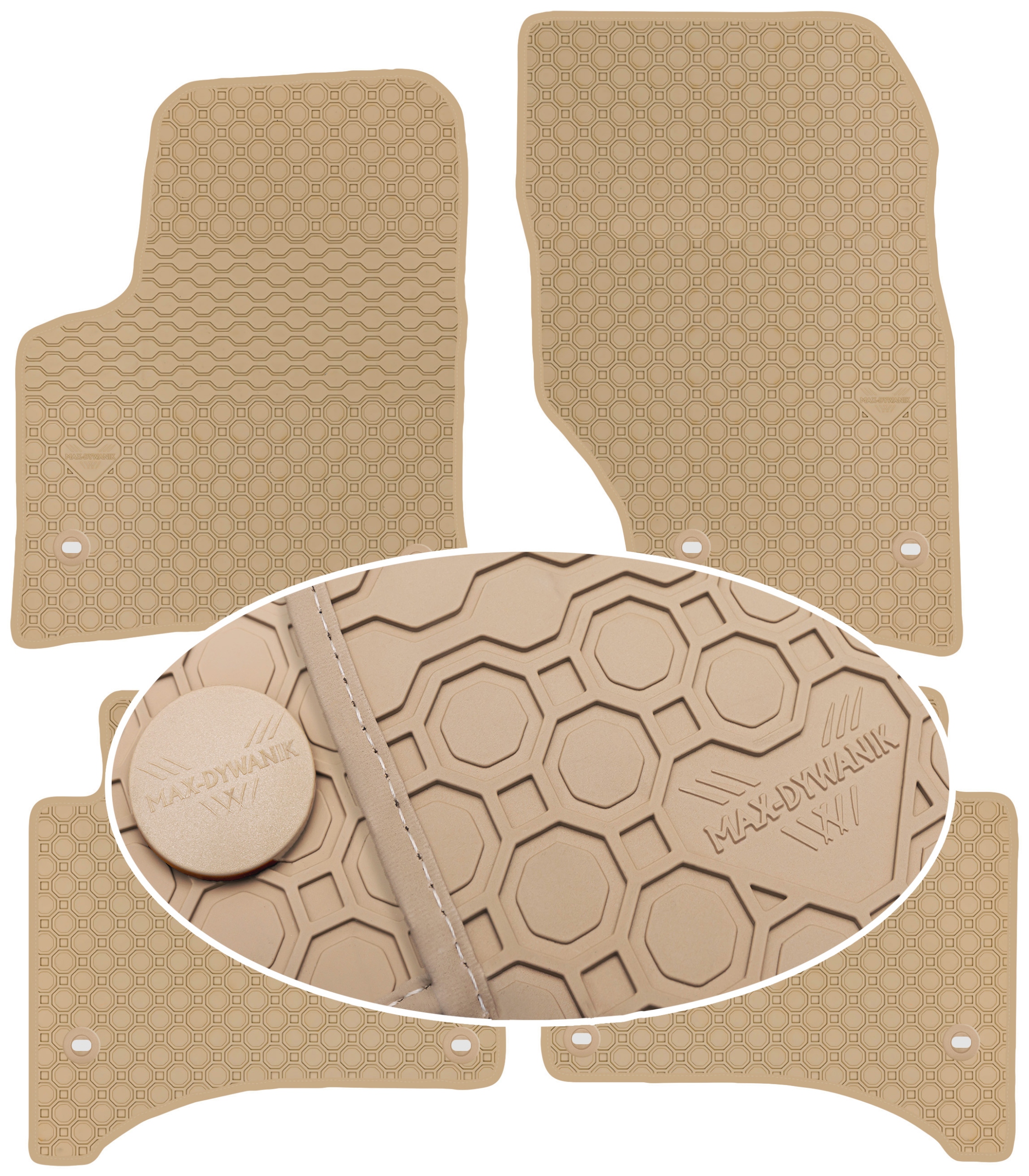 Porsche Cayenne I 2002-2010 Koberce Béžové