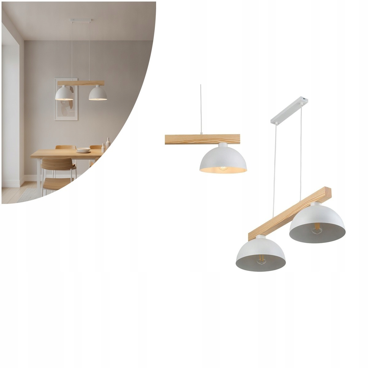 Závesná lampa biela Oslo moderná nad jedálenský stôl Tk Lighting