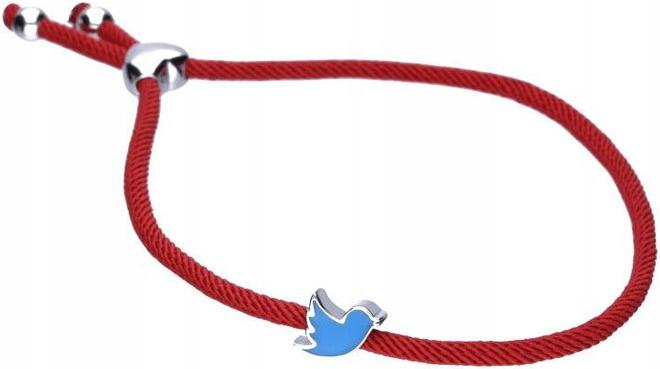 Stříbrný náramek 925 provázek ptáček 4,32g moderní módní jako dárek