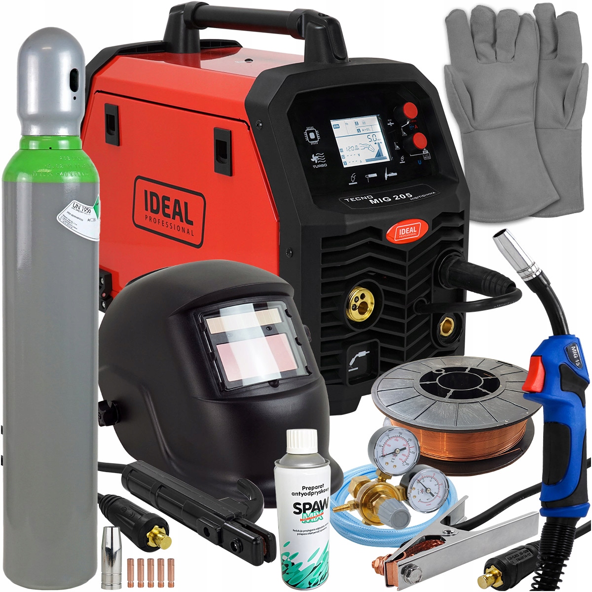 Сварочный аппарат MIG MAG MIGOMAT MIG 200A Синергия LCD