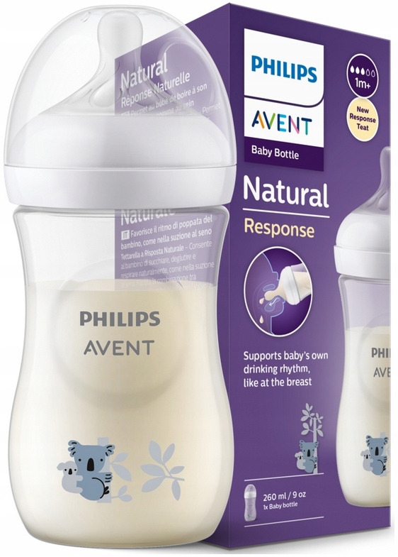 

Avent Butelka Antykolkowa Natural 3 Response 260ml