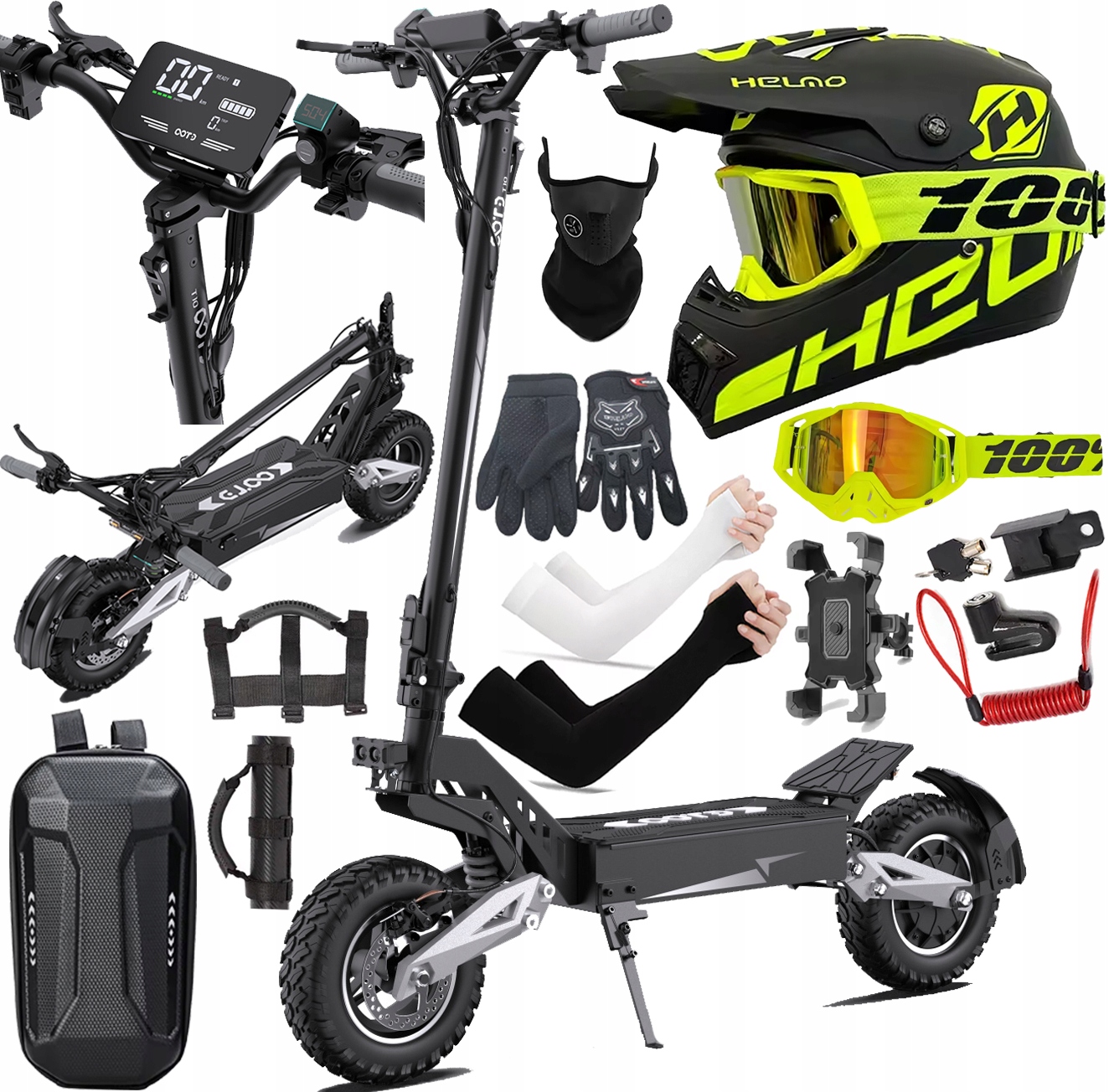 Pojazd elektryczny Ootd T10 900W 48V 13,5AH 50KM/H 45KM 11" 9 dárků Pl