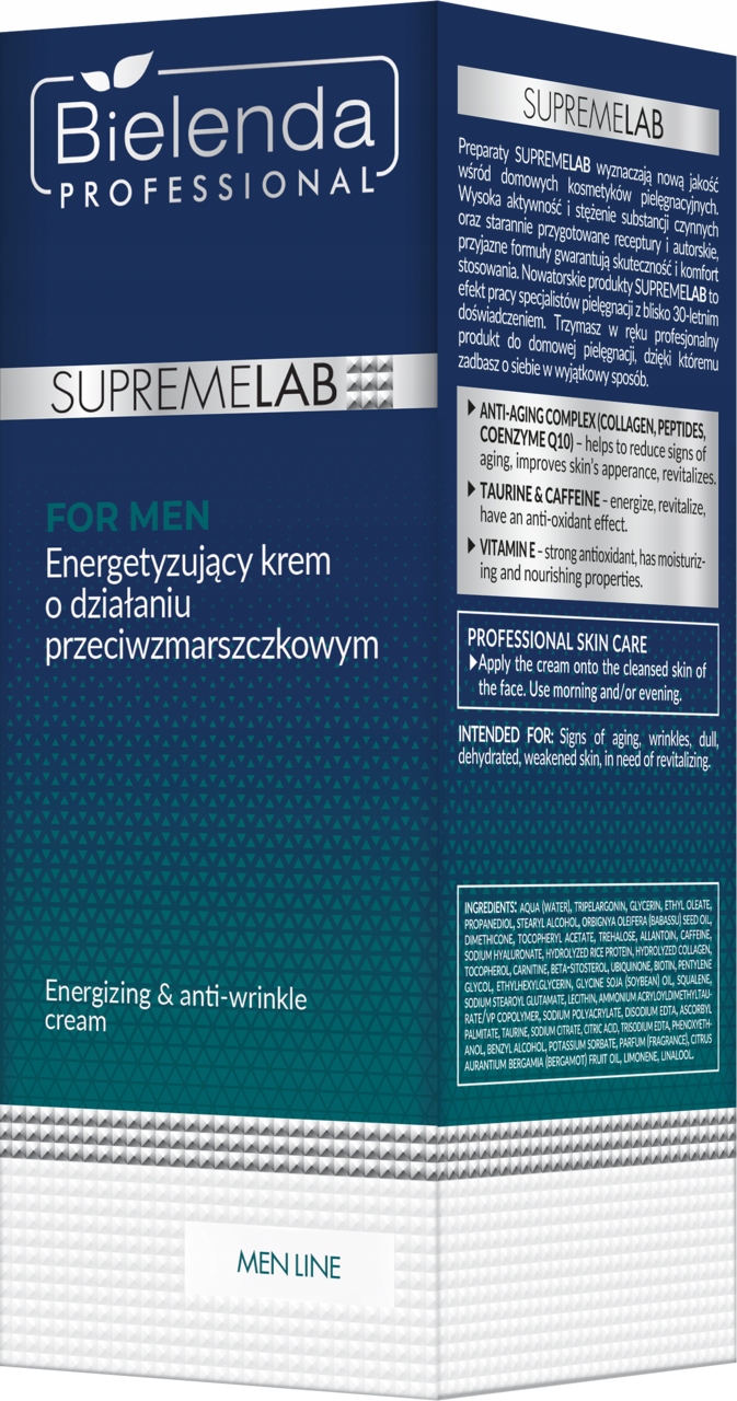 Bielenda Professional Supremelab Men Line Krém Na Obličej 50 ML
