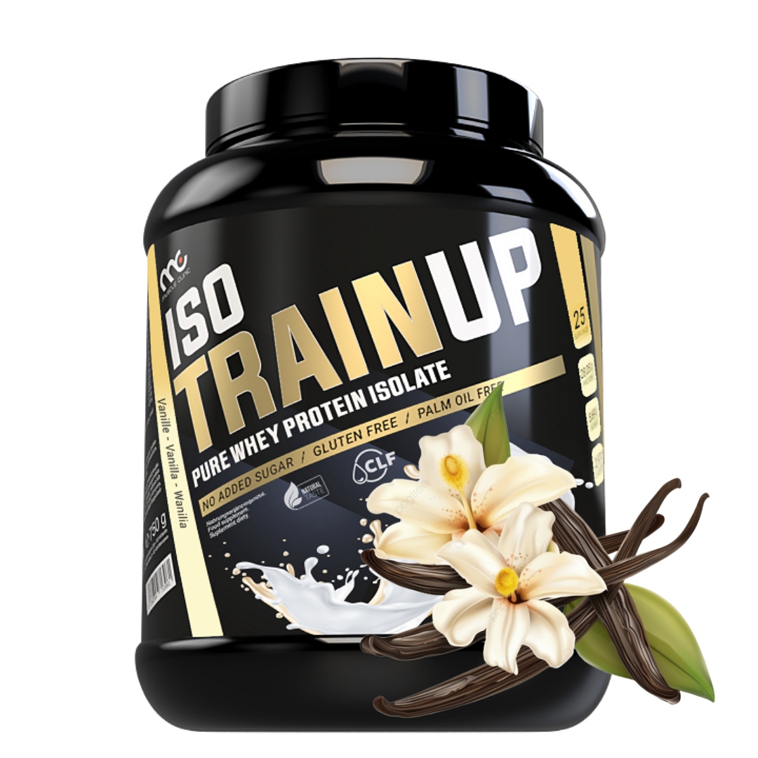 Muscle Clinic Iso Train Up 750 g Wpi proteinový izolát vanilka