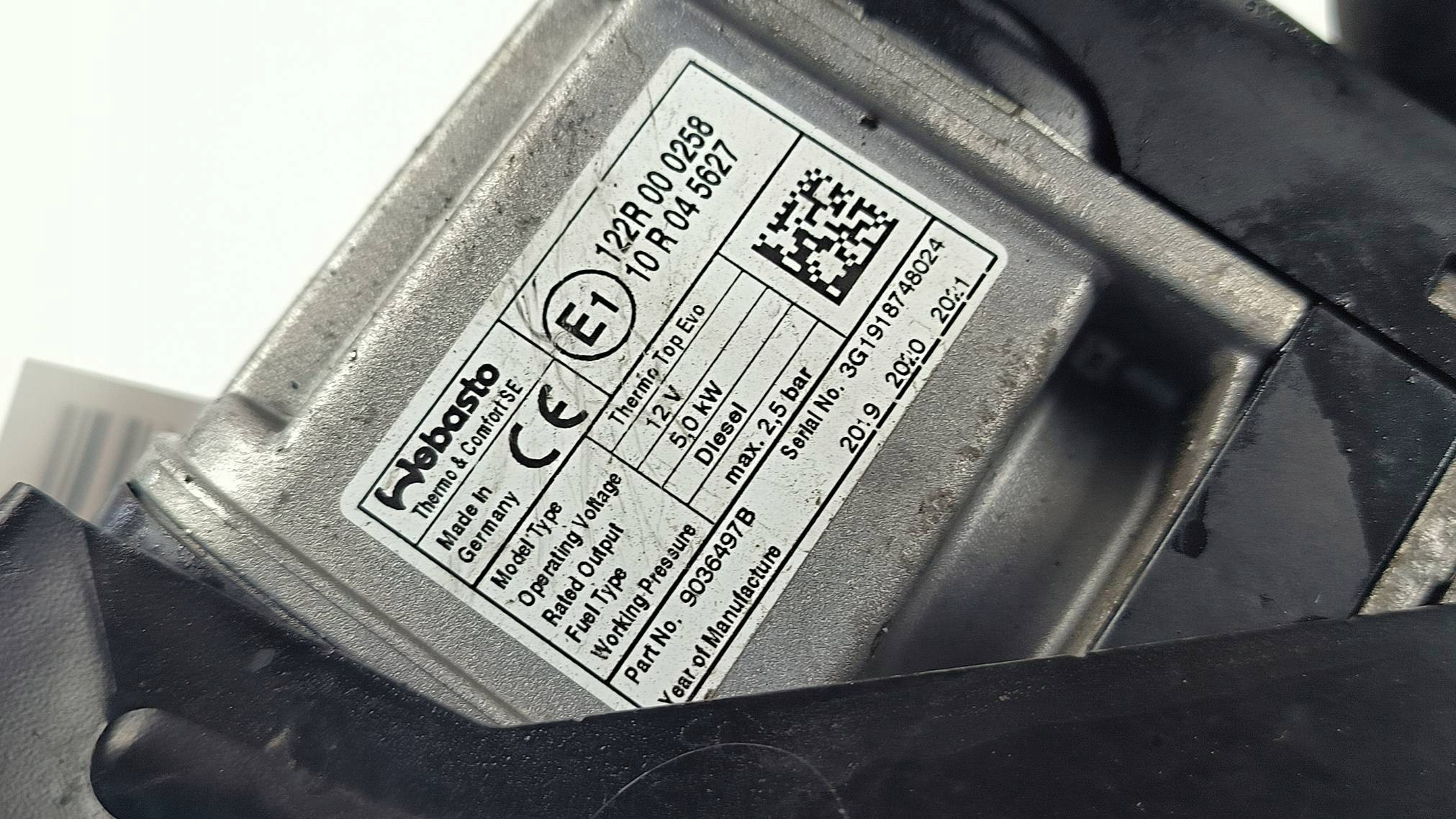 WEBASTO riscaldamento 31694778 VOLVO V60 II