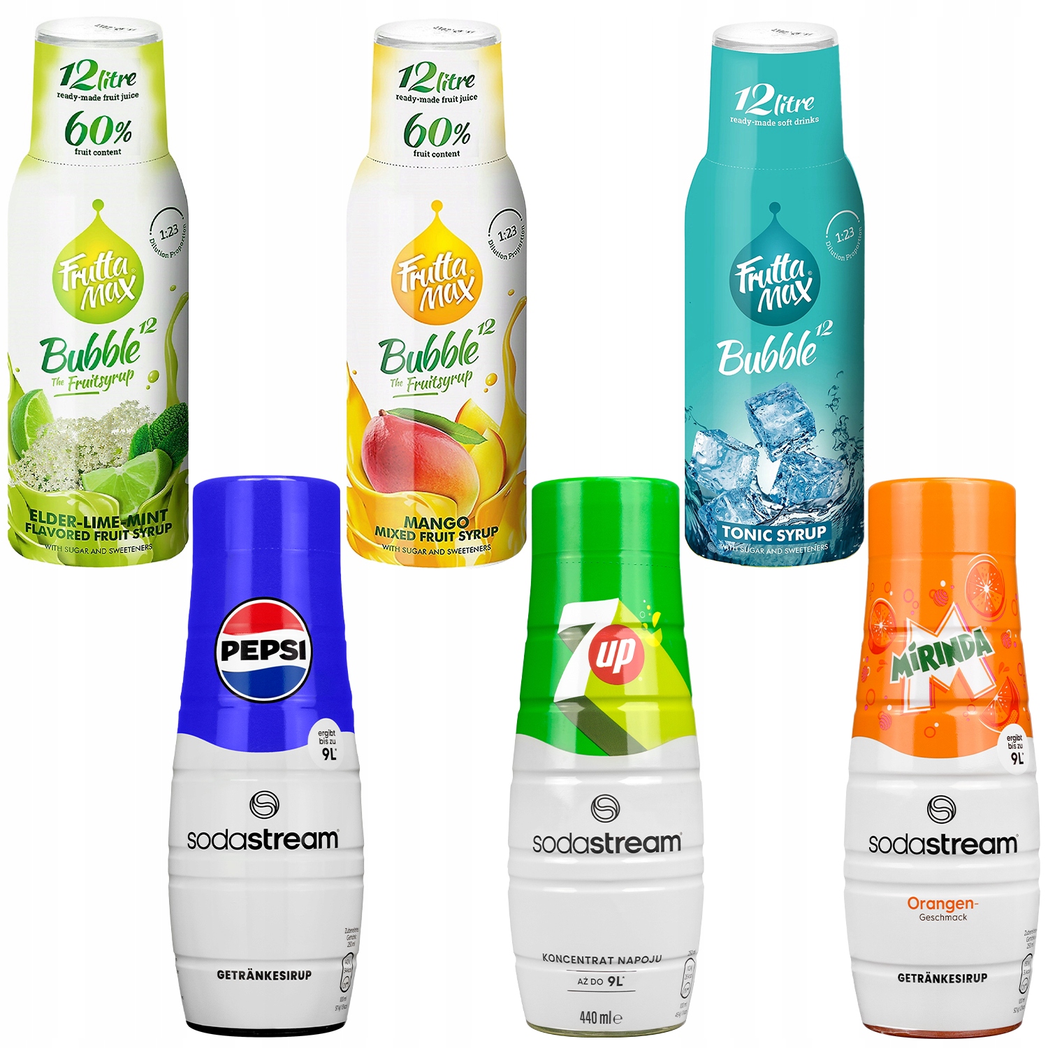 Sirupy Do Saturátoru Sodastream Fruttamax Sada