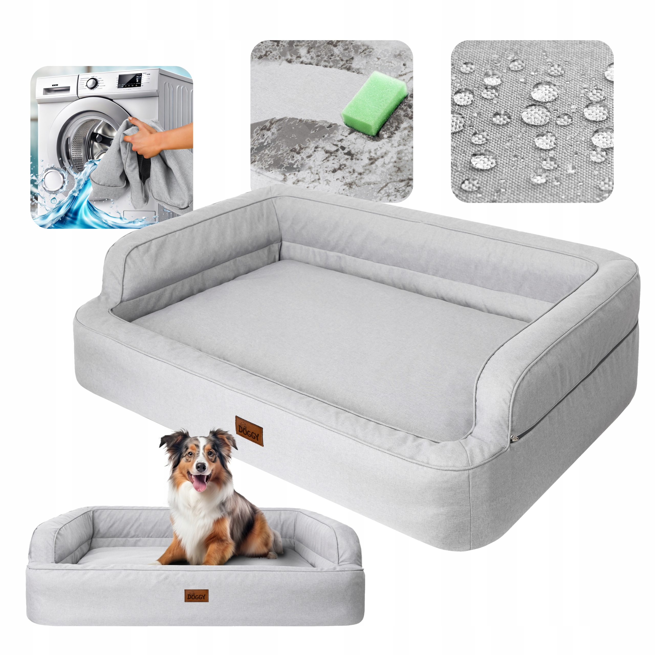 Legowisko dla psa kanapa, posłanie dla psa wodoodporne XL 96x62 cm