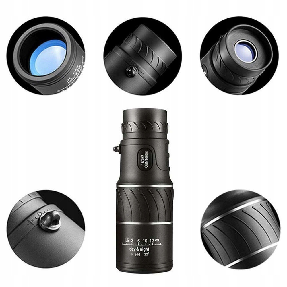 Monokular 4kom Monokular 16X52 Zoom BaK-4 16 x 41 Marka 4kom