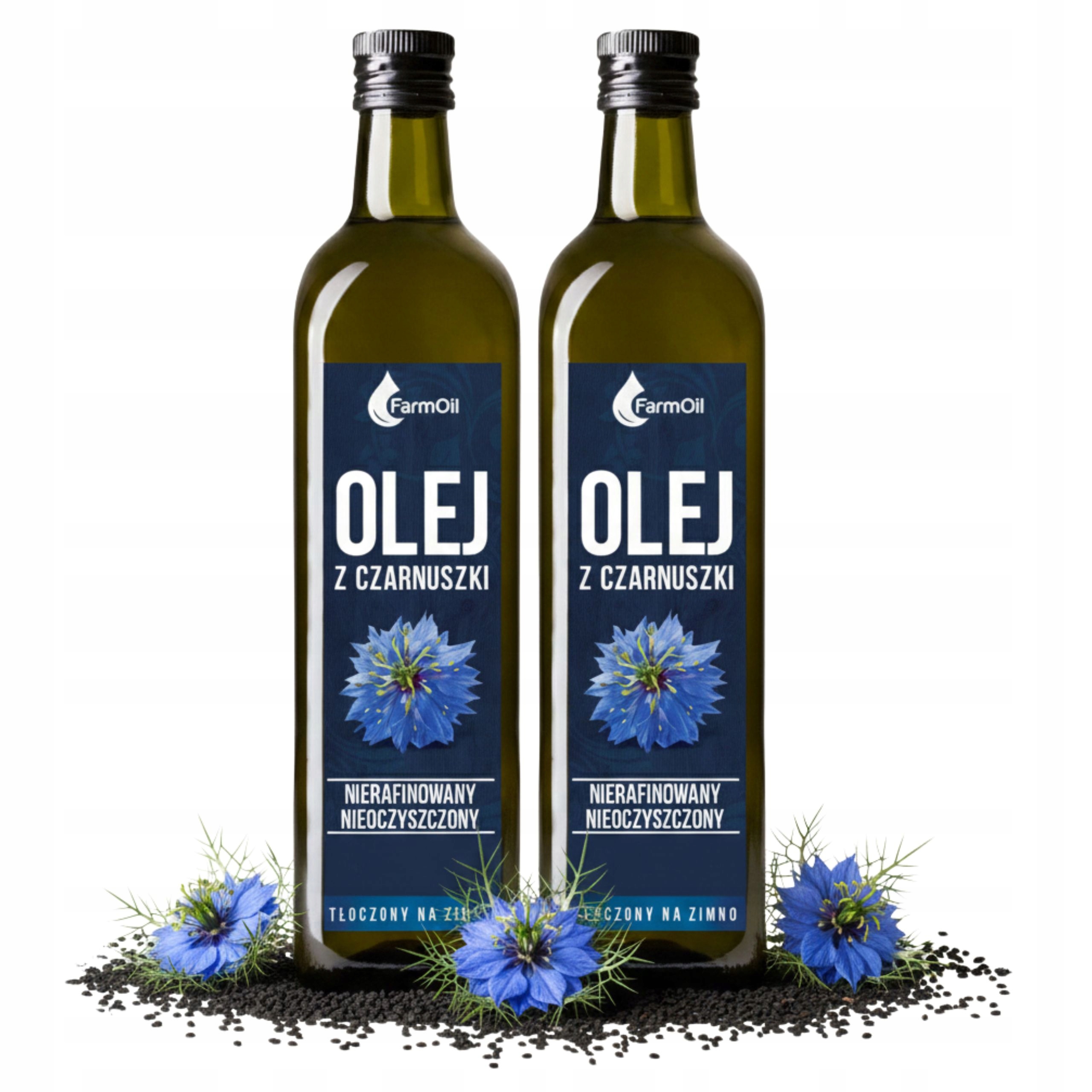 Olej z černého kmínu 1L 2x500ml lisovaný za studena odolnost alergie přírodní