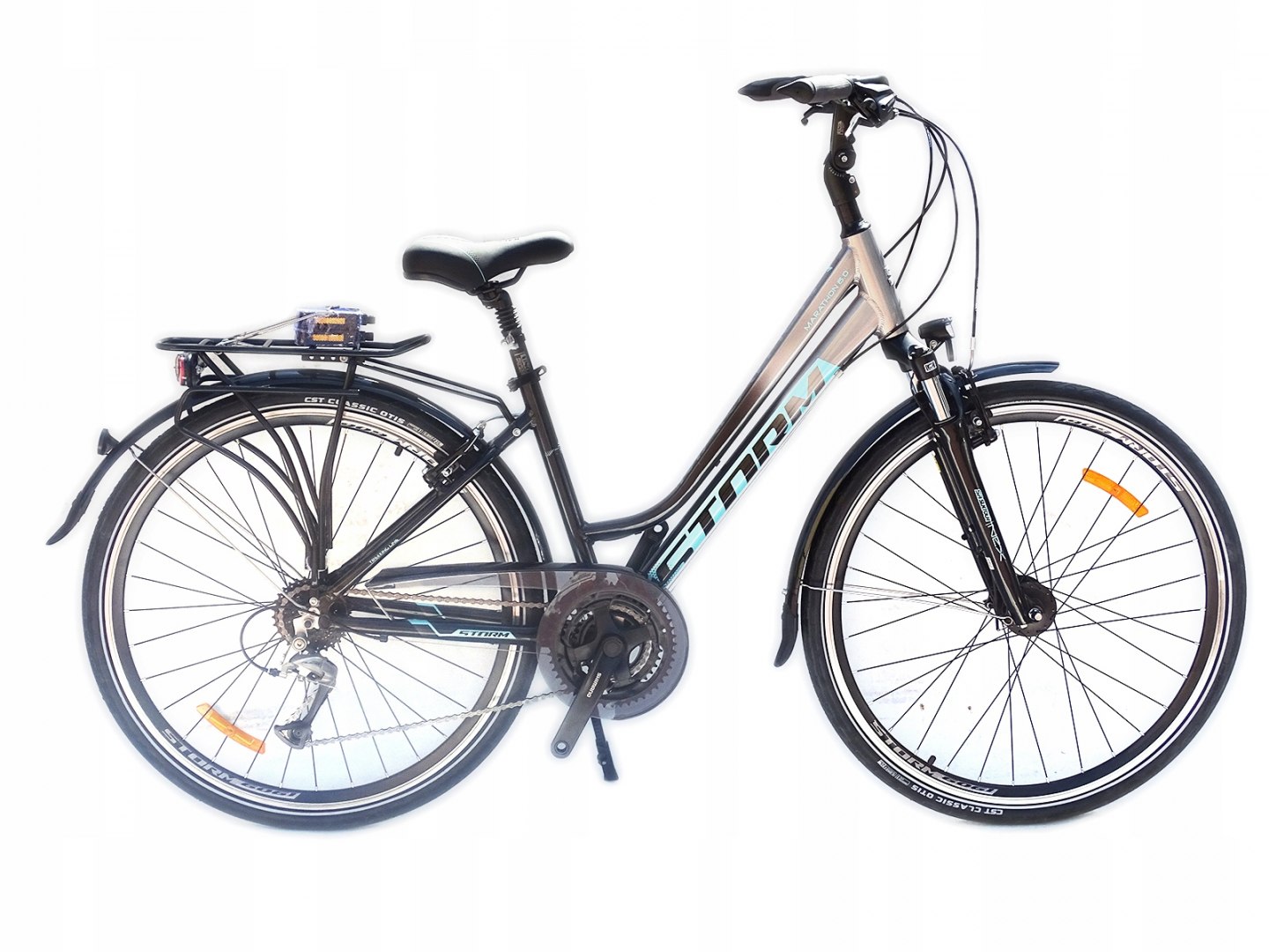 Rower Storm Marathon 28'' 6.0 Damski Rama 17' Srebrny
