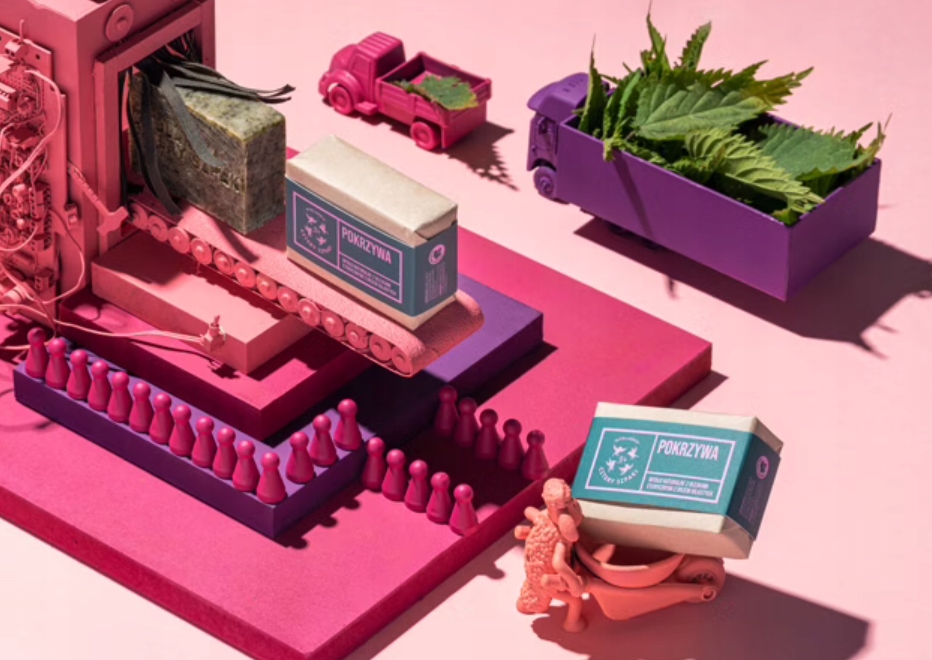 CZTERY SZPAKI SŁONA LAWENDA mydło Waga produktu z opakowaniem jednostkowym 0.13 kg