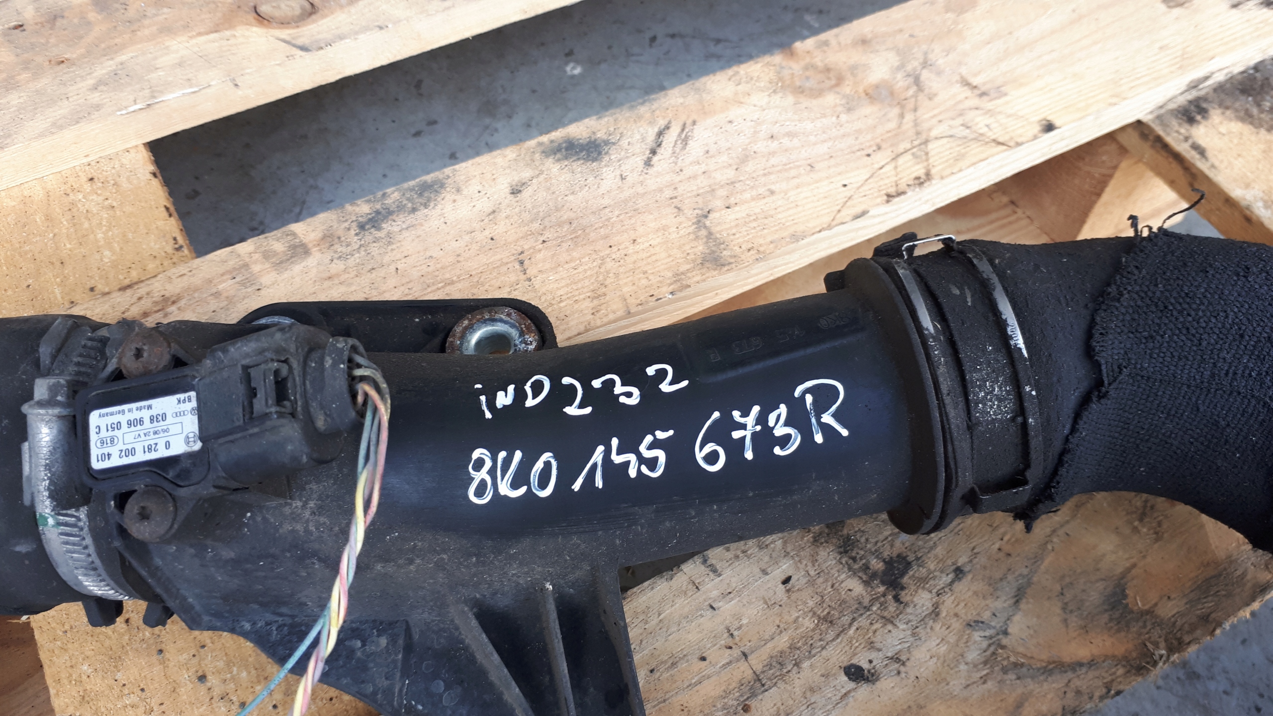 A5 8T A4 B8 rohr Schlauch Rohr intercooler Sensor 2.7 3.0