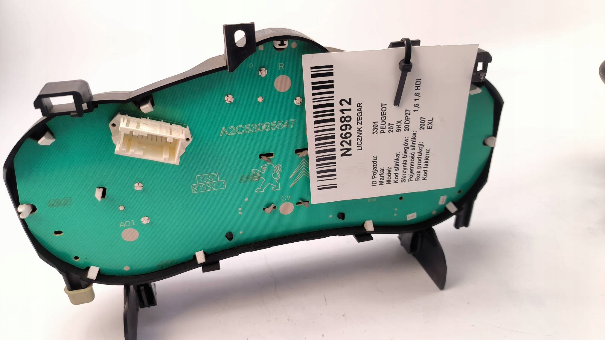dials clock A2C53065547 PEUGEOT 207