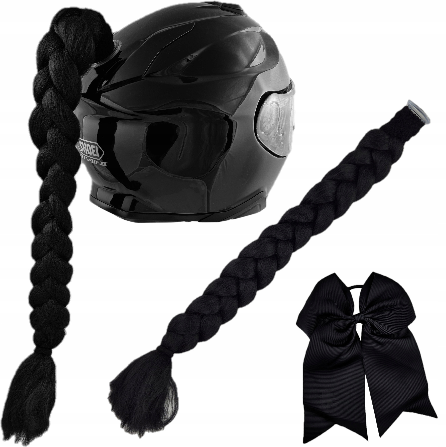 ОПЛЕТКА ТОЛСТЫЙ АККУРАТНЫЙ БАНТ ДЛЯ МОТОЦИКЛЕТНОГО ШЛЕМА ПРИСОСКА КЛЕЙ