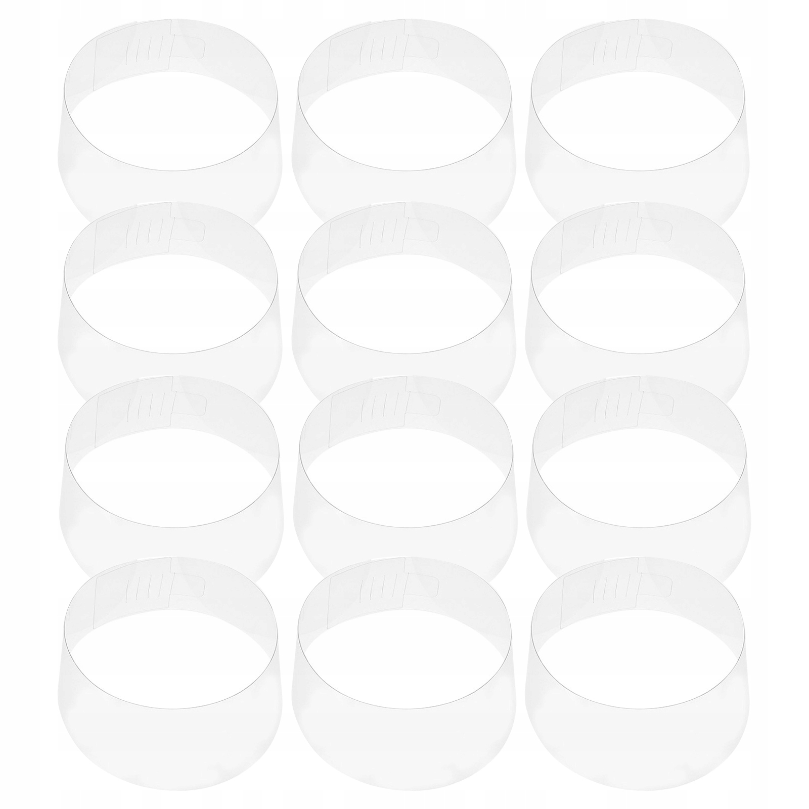 12SZT Transparentne Plastikowe Formy Do Kapeluszy Na Podróż I Dom