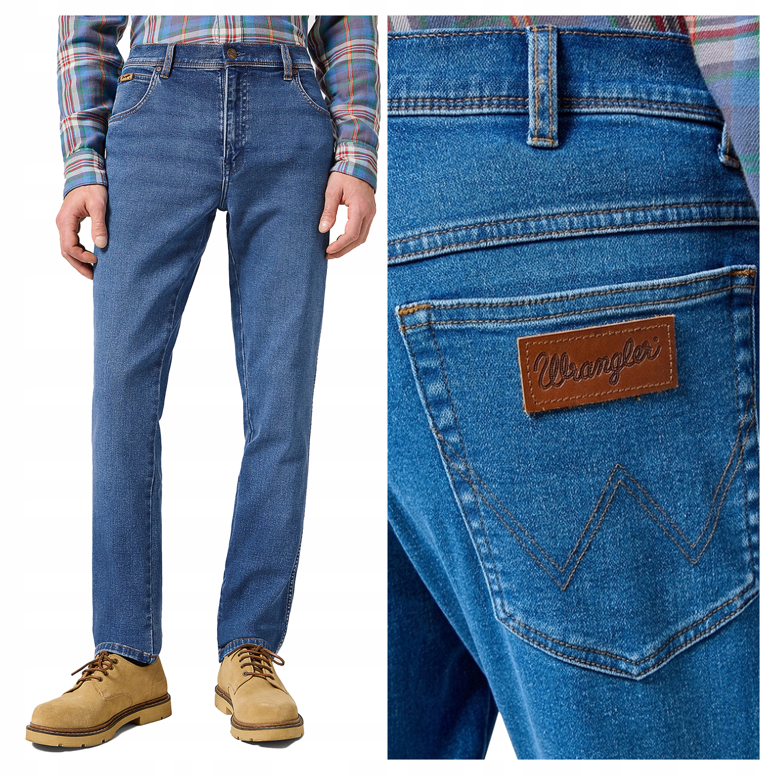 Wrangler Texas Slim W50 L32 Pánské džíny rovného střihu