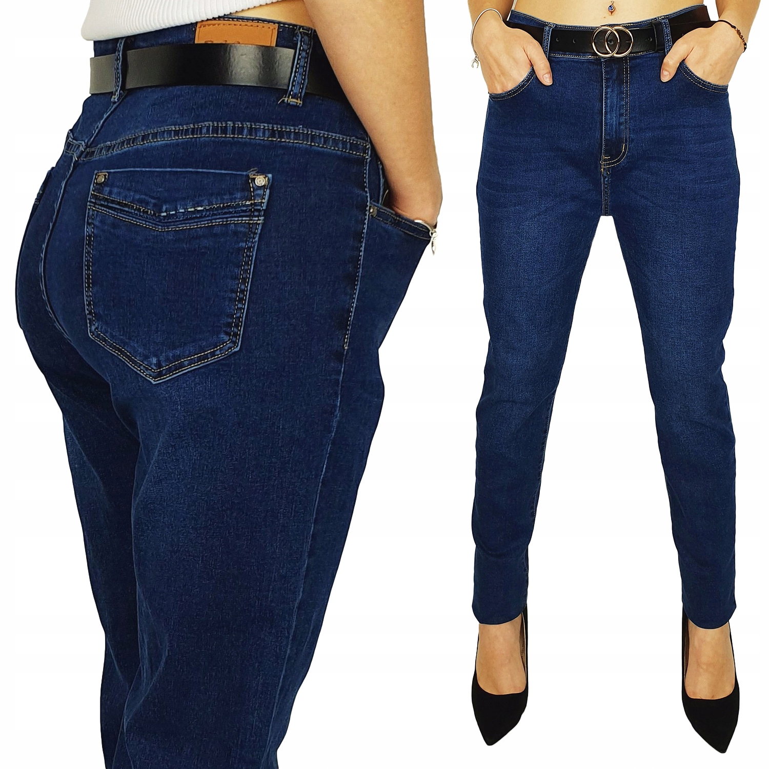 

Damskie Spodnie Jeansowe Clasic Plus Size