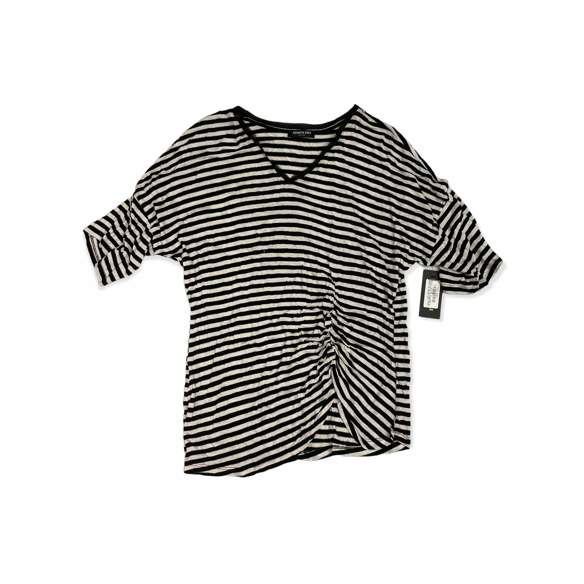 Dámská halenka s krátkým rukávem a pruhy Kenneth Cole M