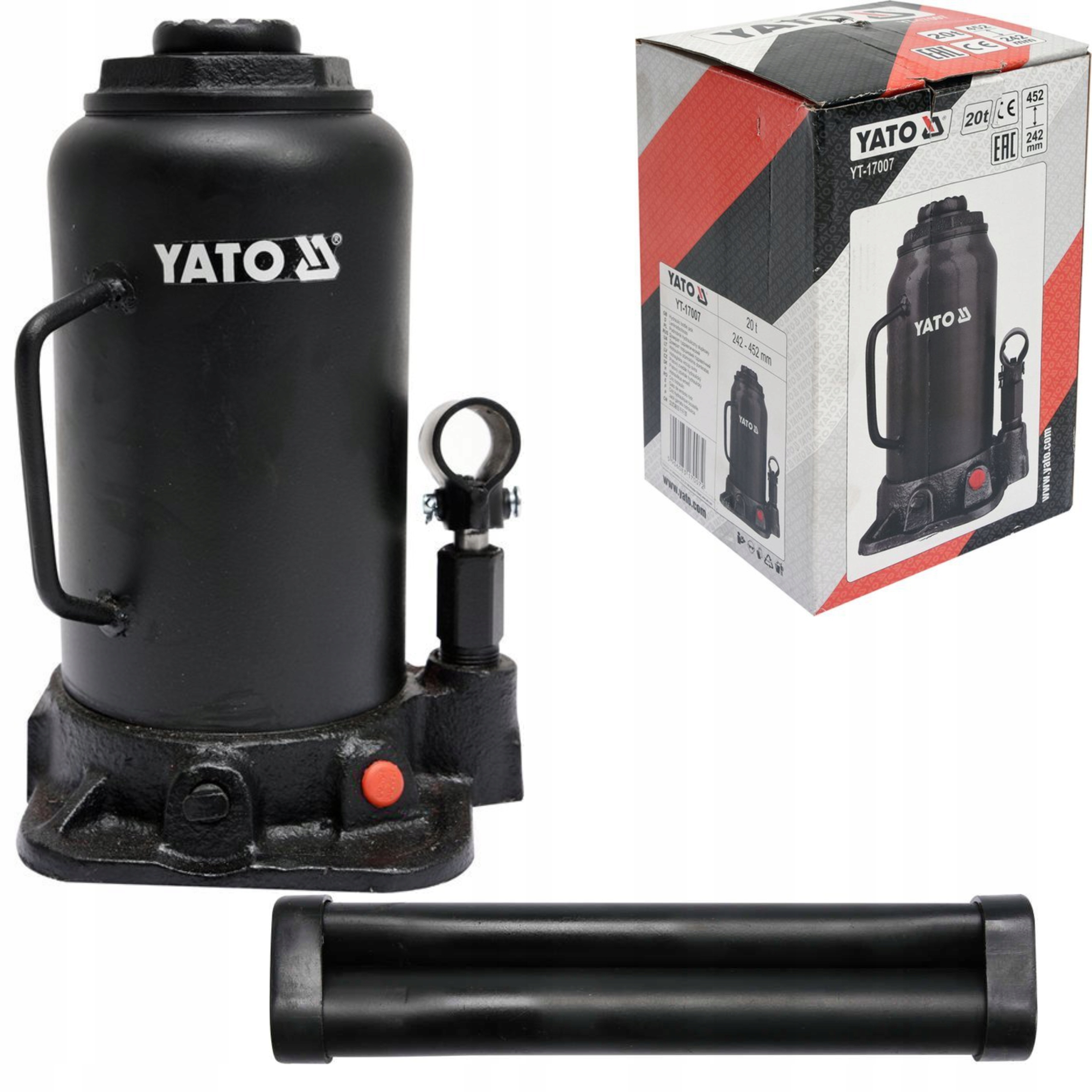 ГИДРАВЛИЧЕСКИЙ ПОДЪЕМНИК YATO 20T YT - 17007