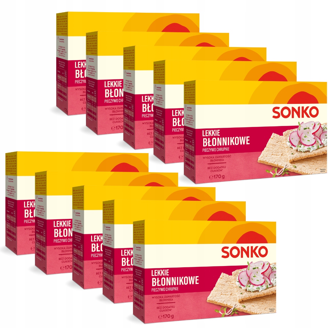 Levně Sonko Lehké vlákninové pečivo 170 g x 10 g