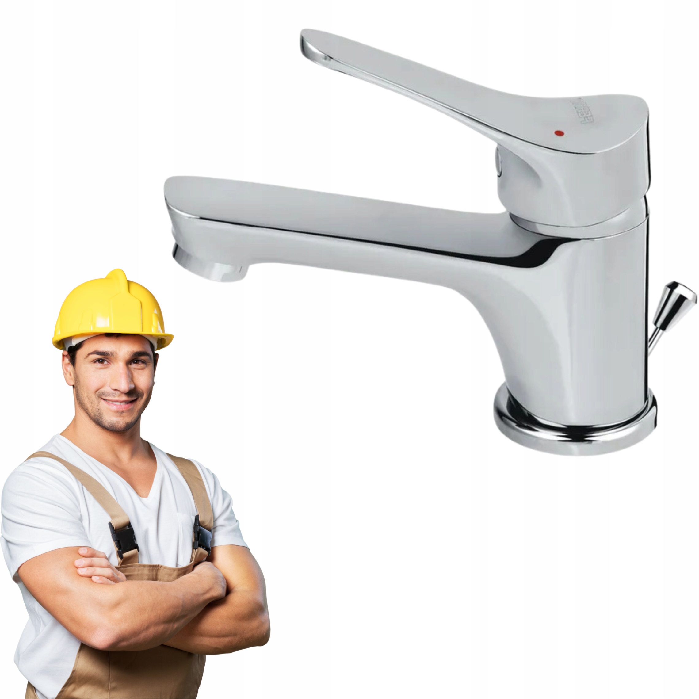 Bateria umywalkowa Stojąca Kran Wylewka 13 cm chrom Petite Ferro