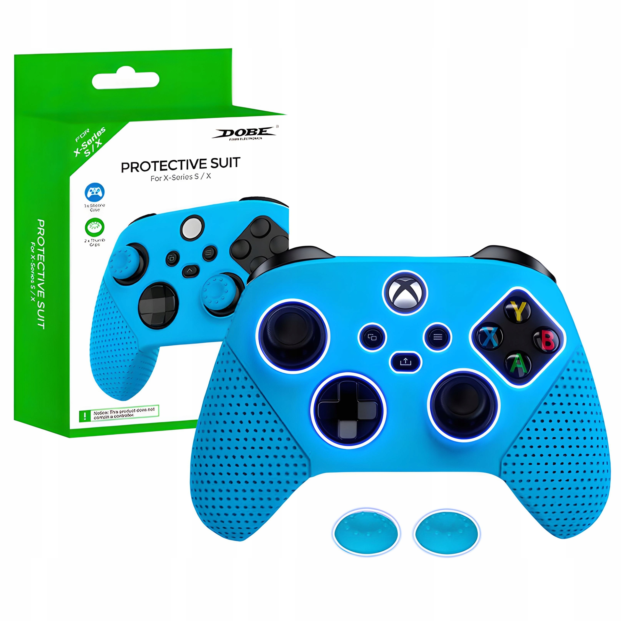 SILIKONOWE ETUI POKROWIEC CASE NA PADA XBOX SERIES S / X NIEBIESKIE