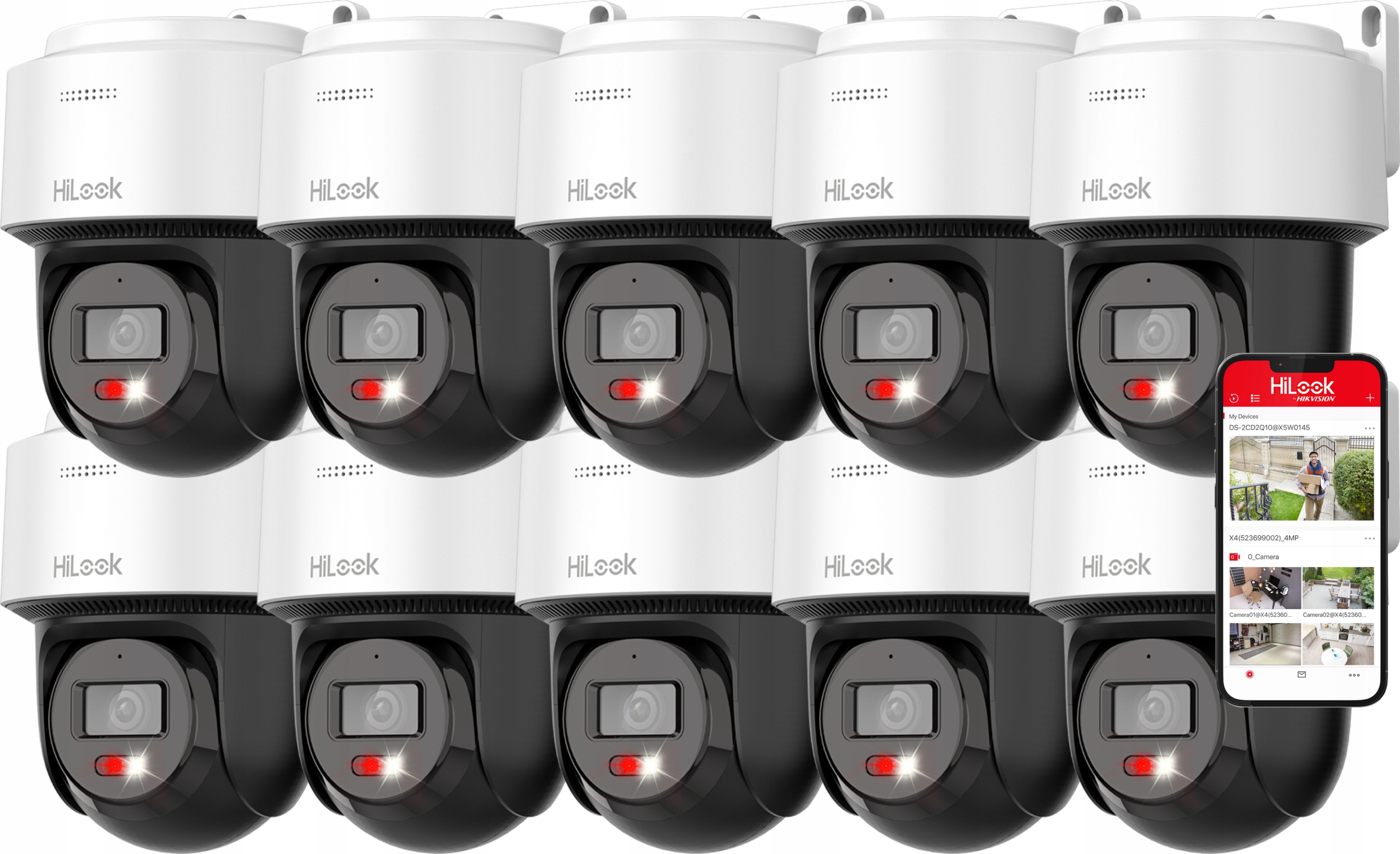 Otočná kamera 10x 4Mpx PTZ-N4MP-P HiLook Reproduktor Mikrofón Autotracking