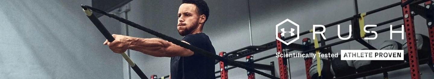 UNDER ARMOUR UA Rush Emboss SS T-Shirt koszulka treningowa M Rękaw krótki rękaw