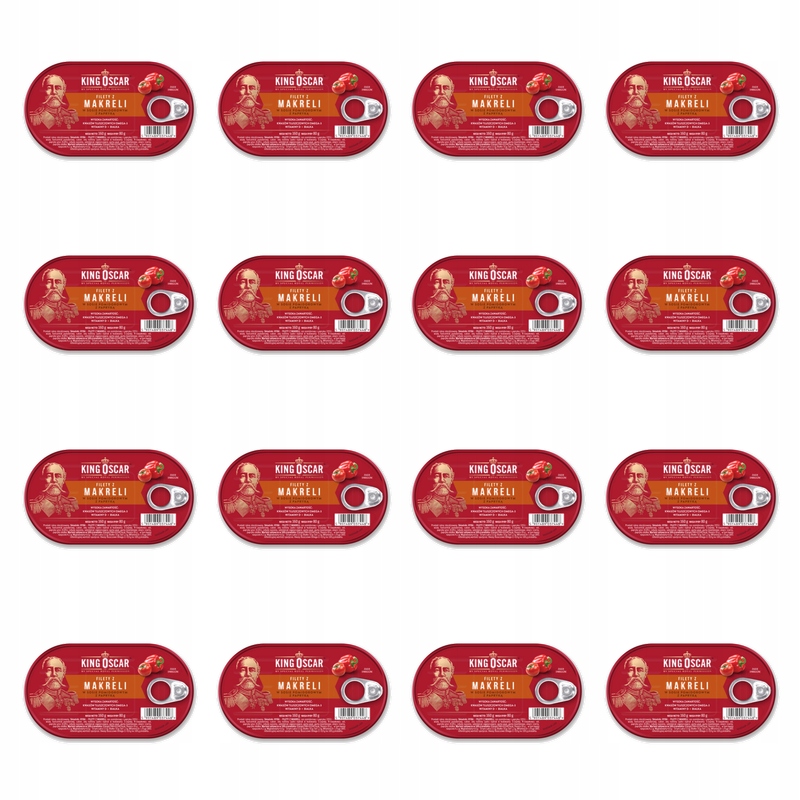 King Oscar Filety z makrely v rajčatové omáčce s paprikou 160 g X16