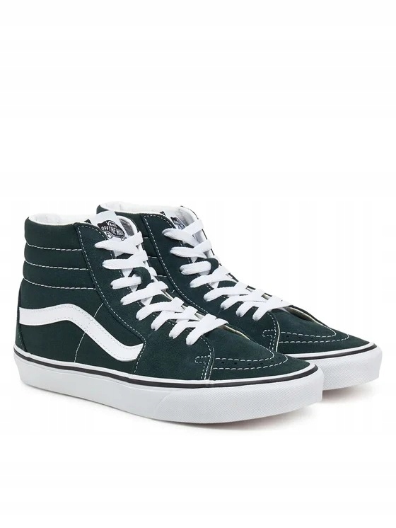 Vans SK8-HI Kožené Tenisky Zelené Šněrovací Vysoké 36 U_a