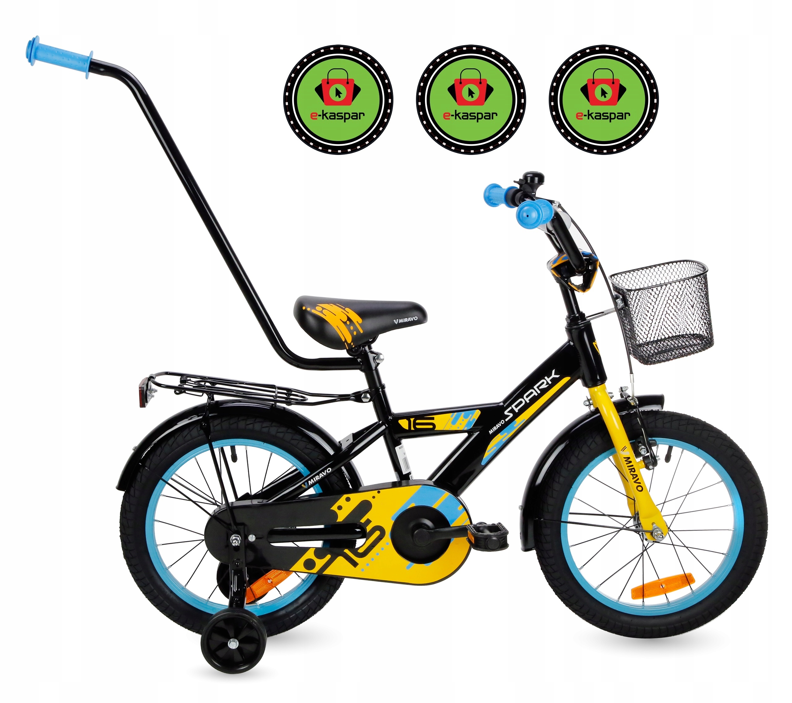 Rowerek Dziecięcy 16 Cali Rower Dla Chłopca Koszyk I Prowadnik